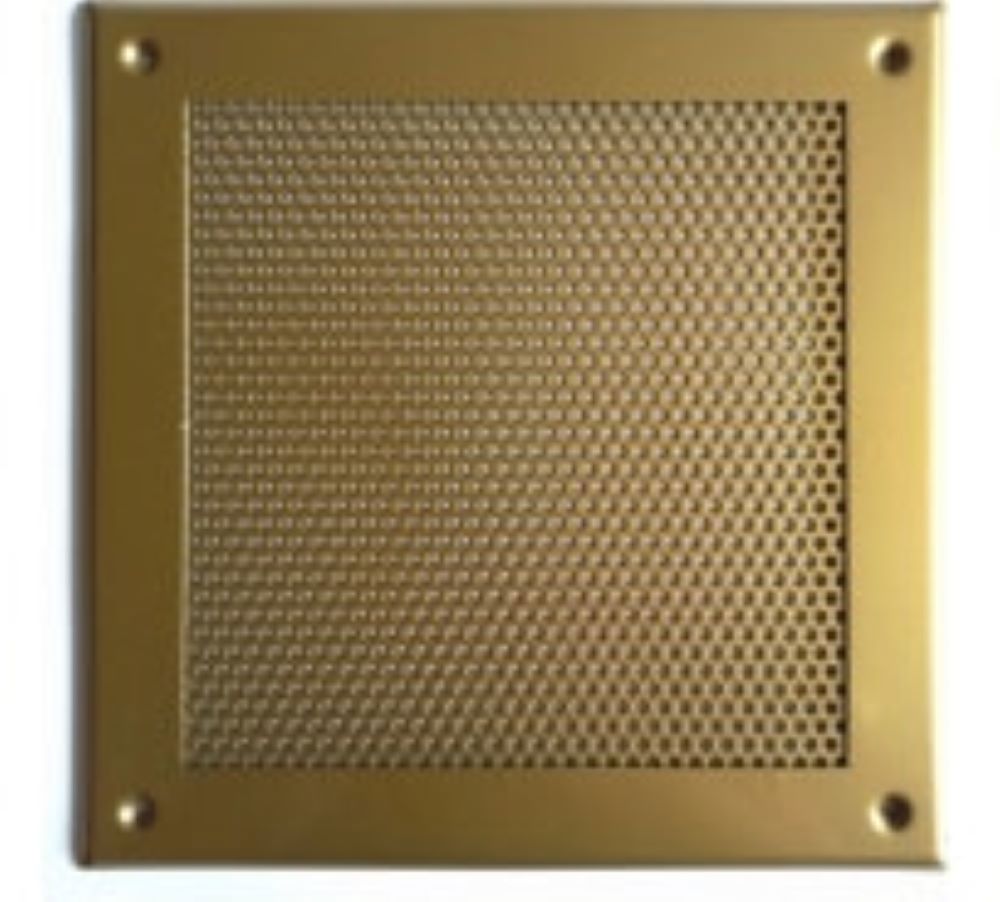 Изображение товара Вентиляционная решетка Шамрай 200x200 мм сталь золотая Изображение товара Вентиляционная решетка Шамрай 200x200 мм сталь золотая