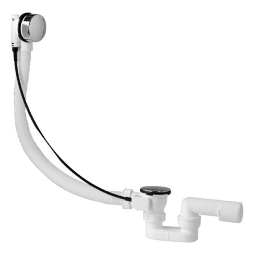 Изображение товара Слив для ванны Plastbrno EVSC150 610 мм хром полуавтоматический