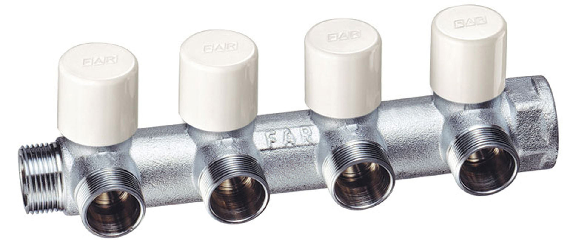 Коллектор Far на 4 выхода 3/4"x1/2" евроконус латунь ️ купить по цене ...