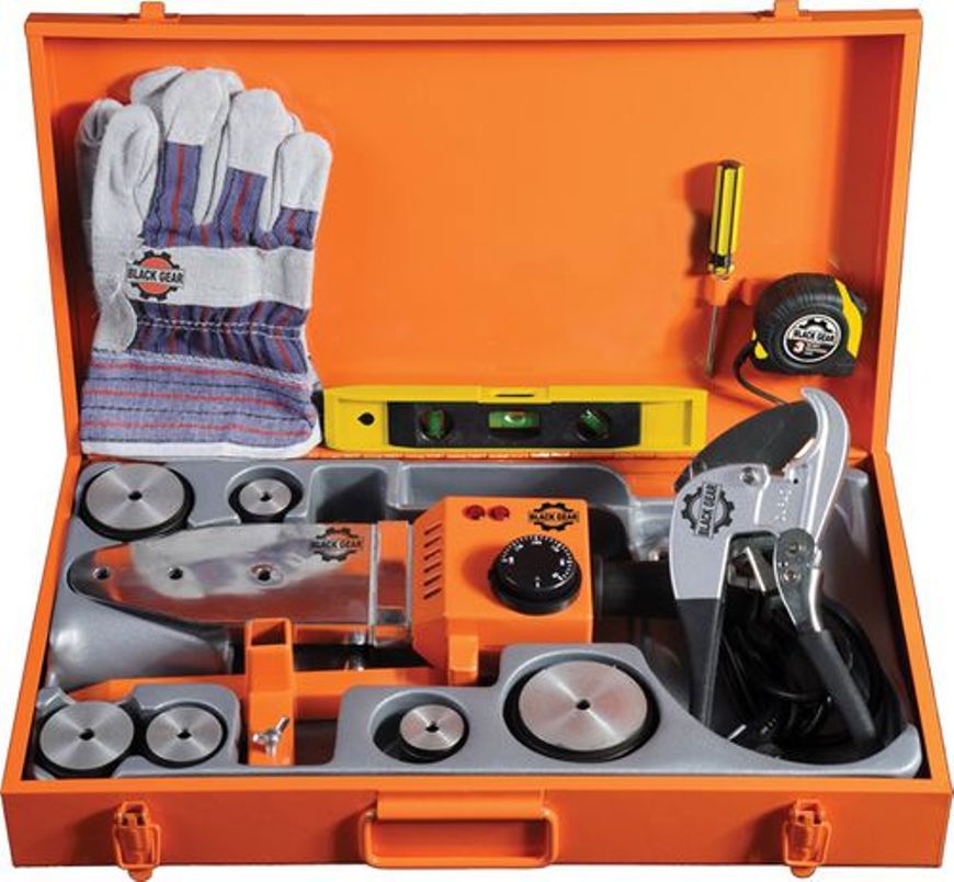 Изображение товара Комплект сварочного оборудования Black Gear BG-99501 для полипропиленовых труб 20-63 мм 1600 Вт