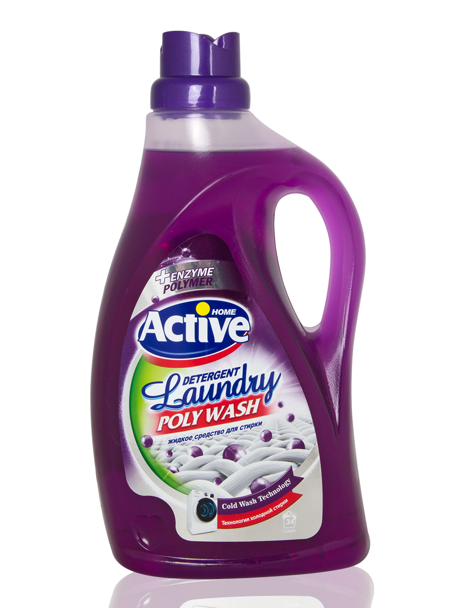 Изображение товара Гель для стирки Active универсальный Poly wash Purple 2500 мл