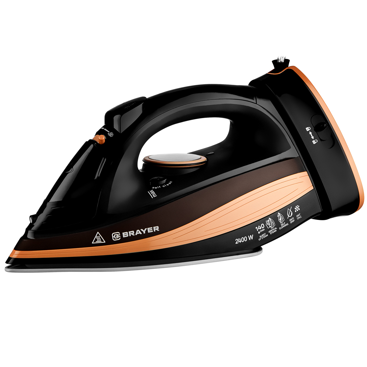 Изображение товара Утюг Brayer 4010br с керамической подошвой и функциями парового удара