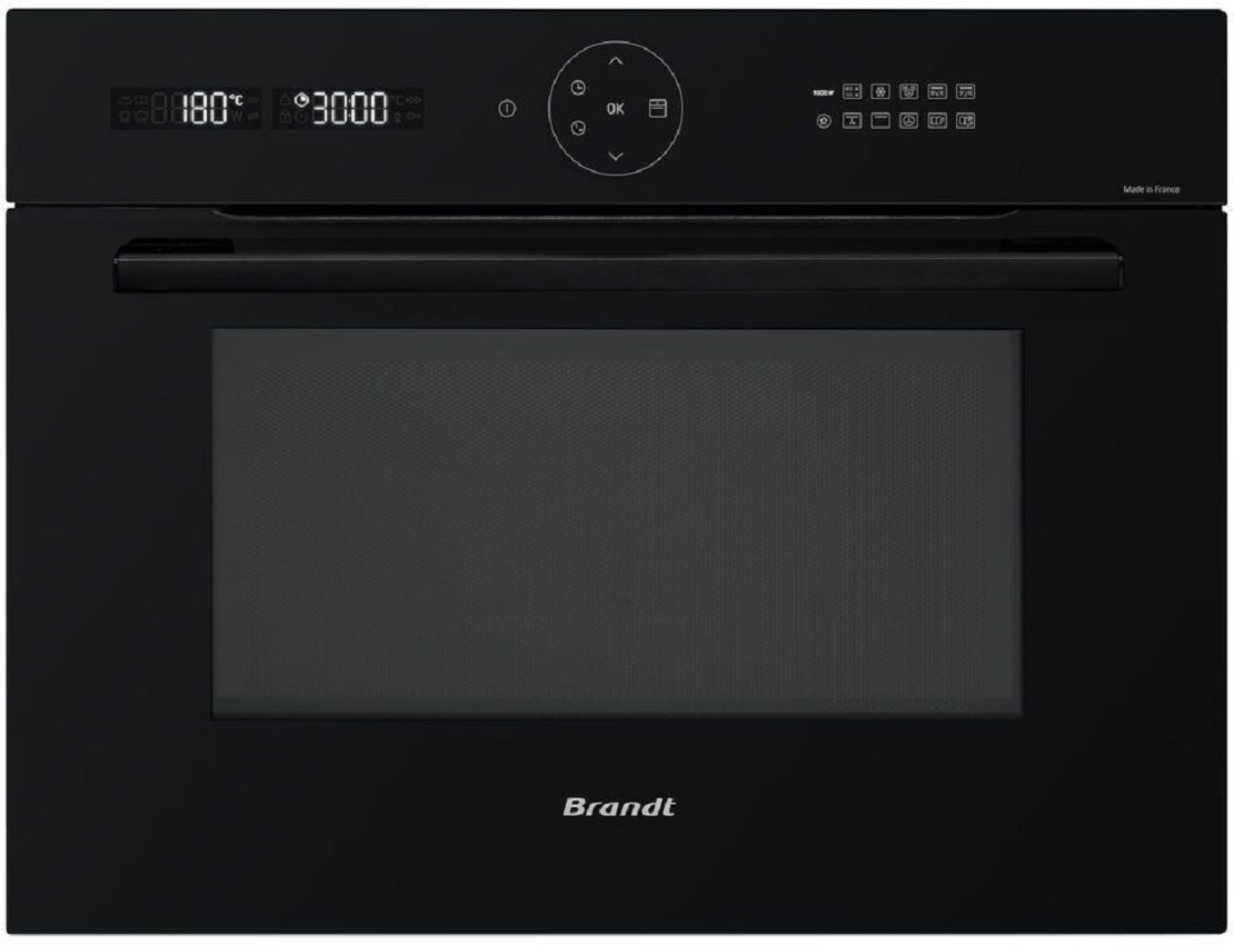 Изображение товара Встраиваемая микроволновая печь Brandt BKC7153BB 40л с грилем и программами