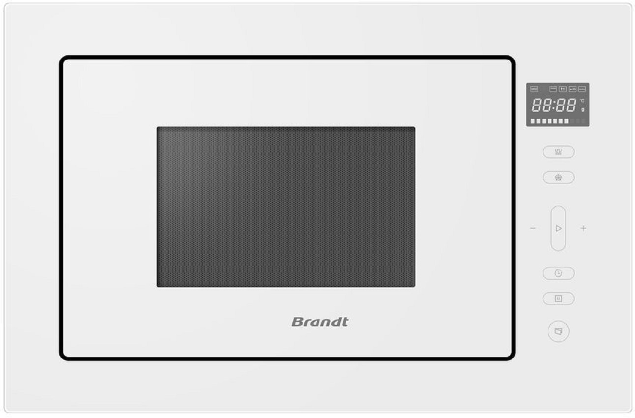 Изображение товара Встраиваемая микроволновая печь Brandt BMG2120W 25 л 59.5x38.8x40 см цвет белый