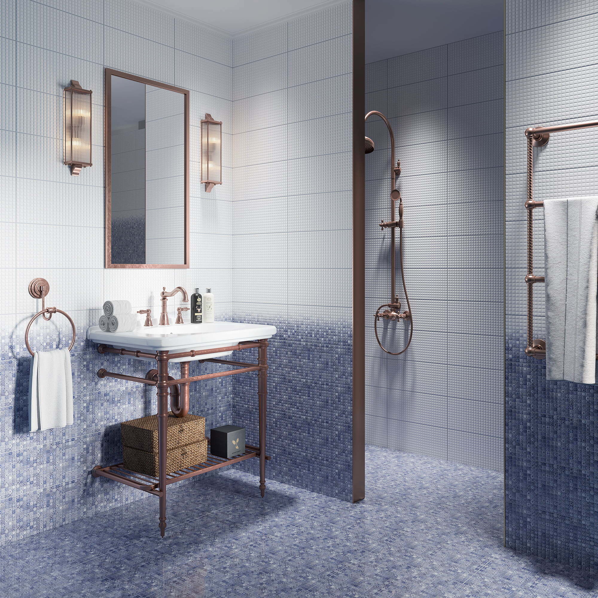 Изображение товара Керамическая плитка Cersanit Hammam HAG451D 20x44см 1.05 м² цвет многоцветный