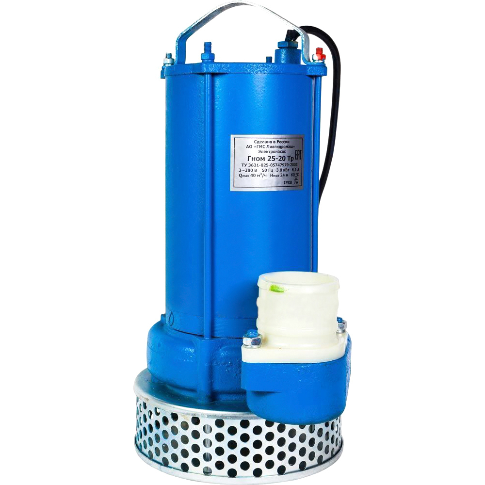 Изображение товара Насос погружной дренажный Гном 82856390 чистая и загрязненная вода расход 25000 л/ч