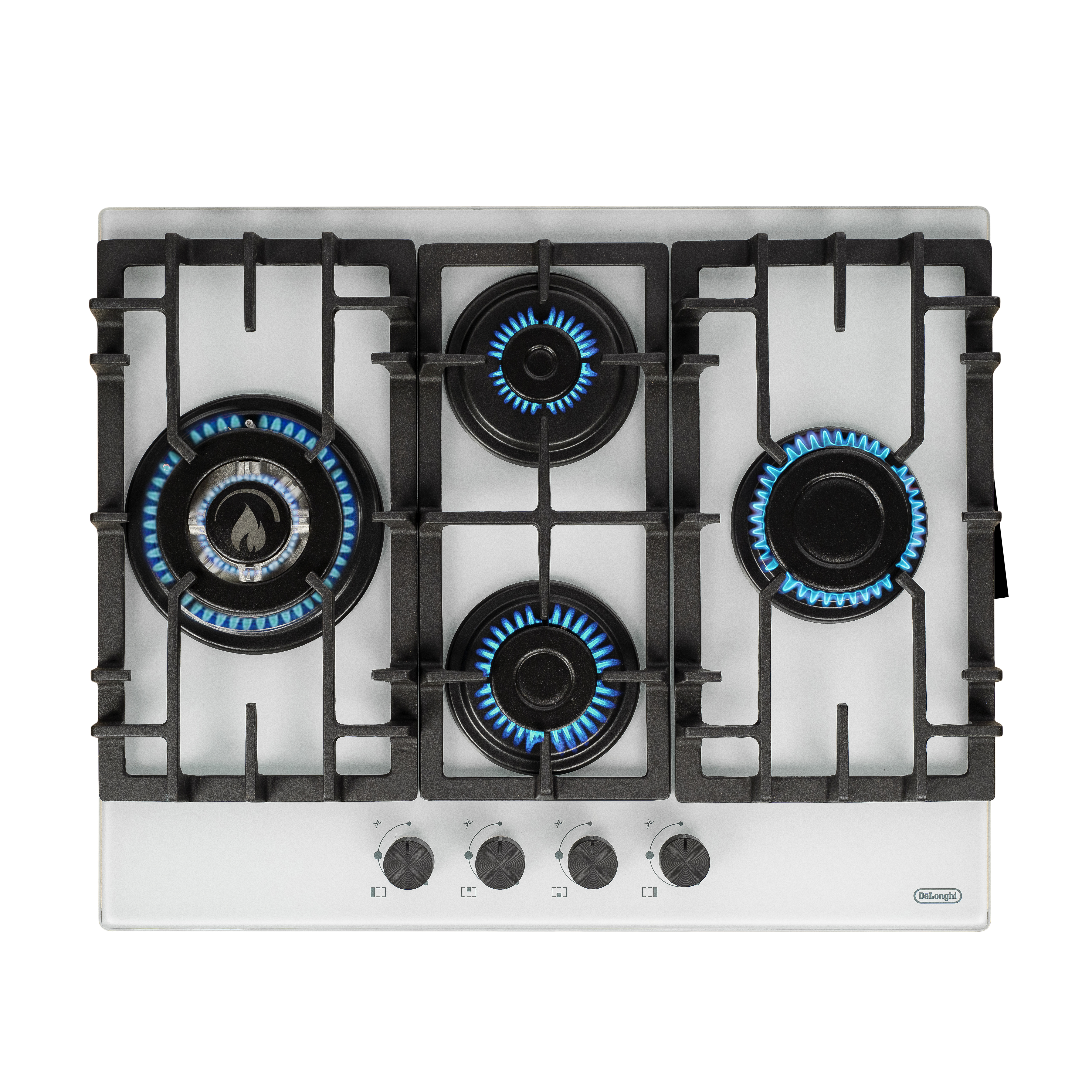 Изображение товара Газовая варочная панель DeLonghi Gabriella 6GW BB 4 конфорки белая