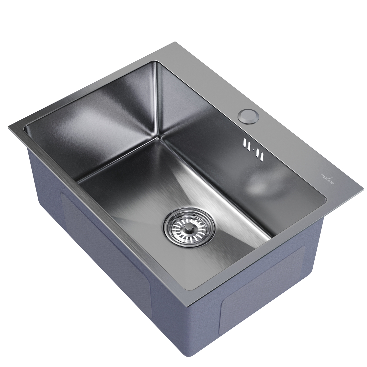 Изображение товара Мойка кухонная из нержавеющей стали 45x60 см Mixline PRO с сифоном и шумоизоляцией