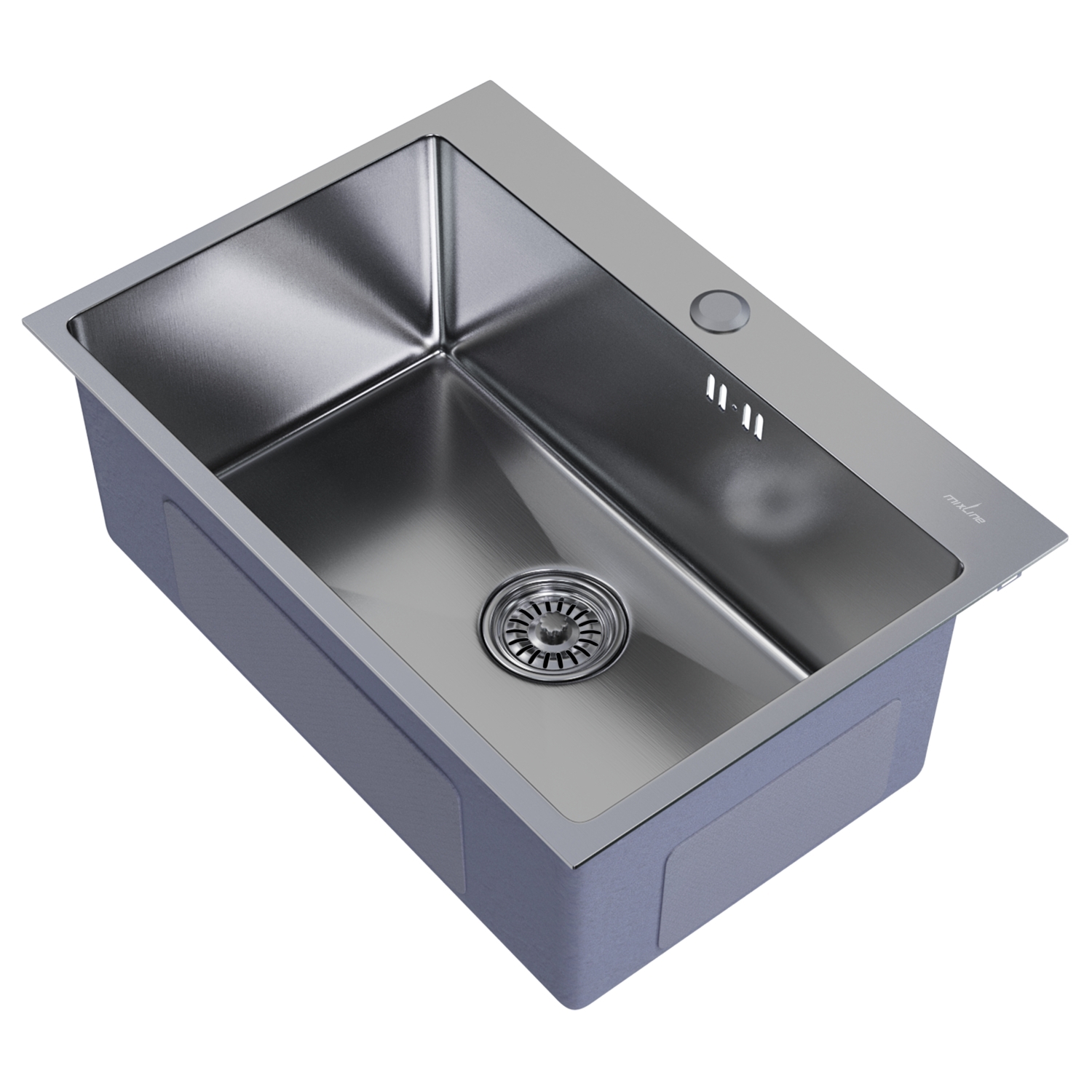 Изображение товара Мойка кухонная из нержавеющей стали Mixline Pro 45x65 см с сифоном