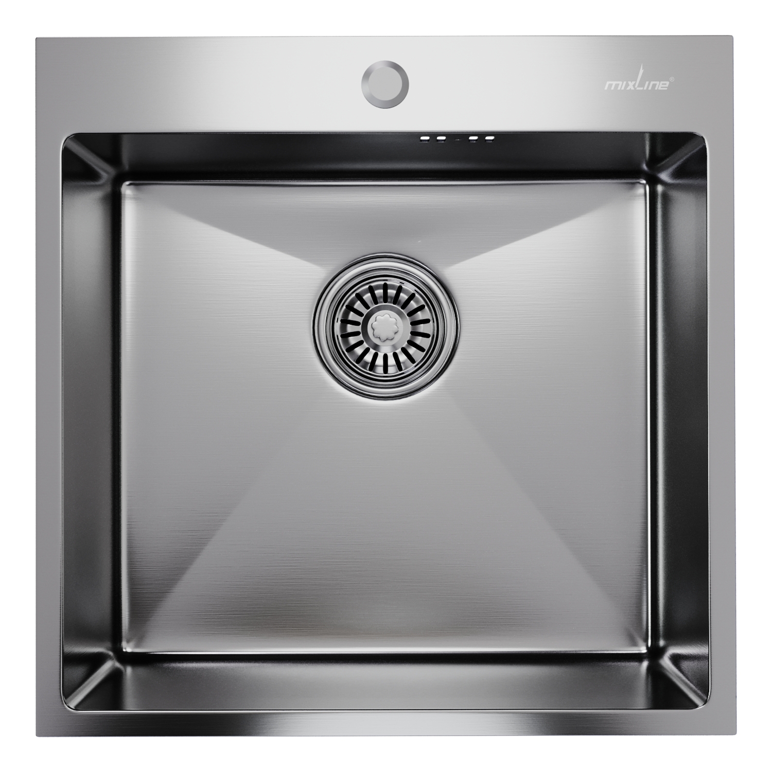 Изображение товара Мойка квадратная 50x20x50 см Mixline нержавеющая сталь цвет нержавеющая сталь