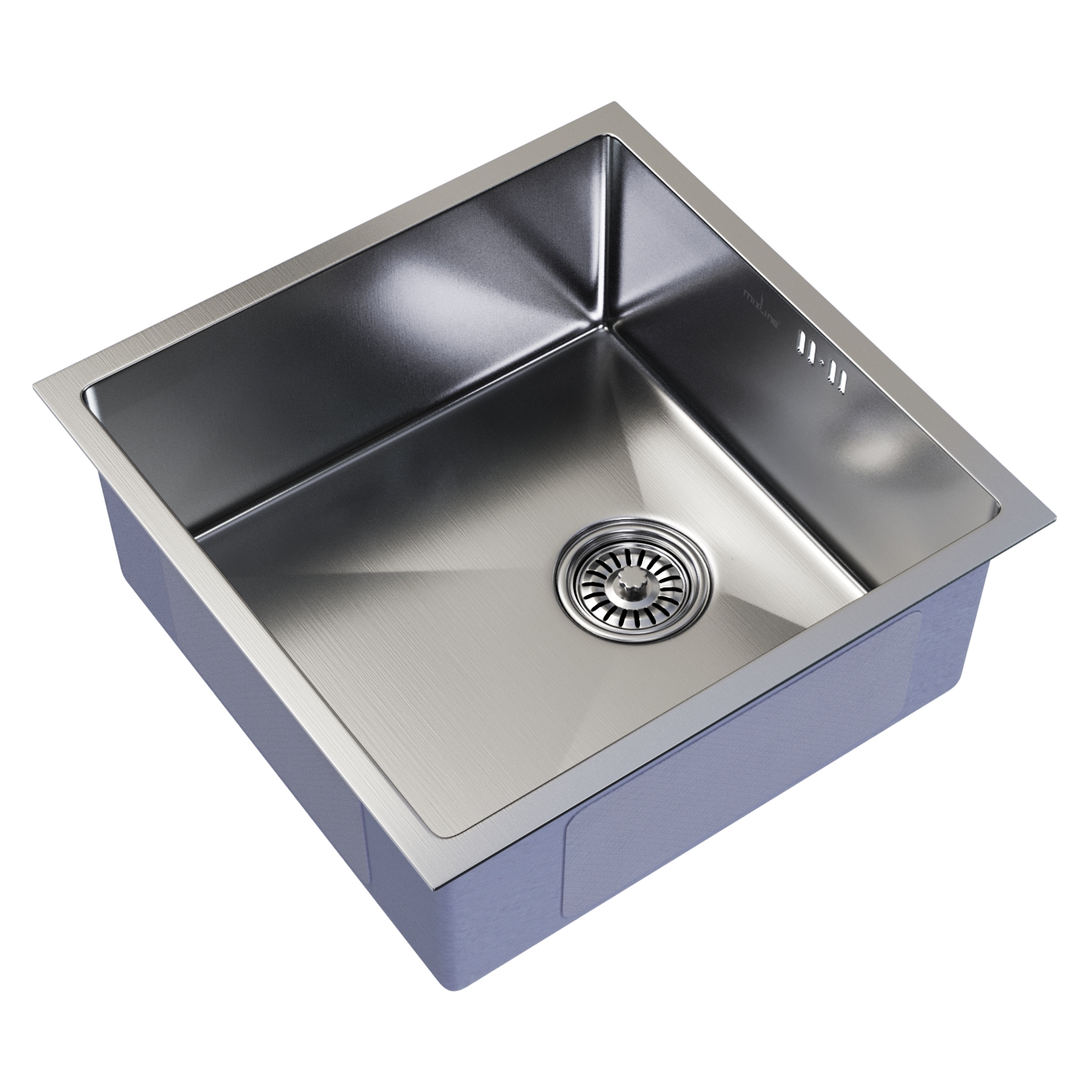 Изображение товара Мойка прямоугольная 45x20x45 см Mixline нержавеющая сталь цвет нержавеющая сталь