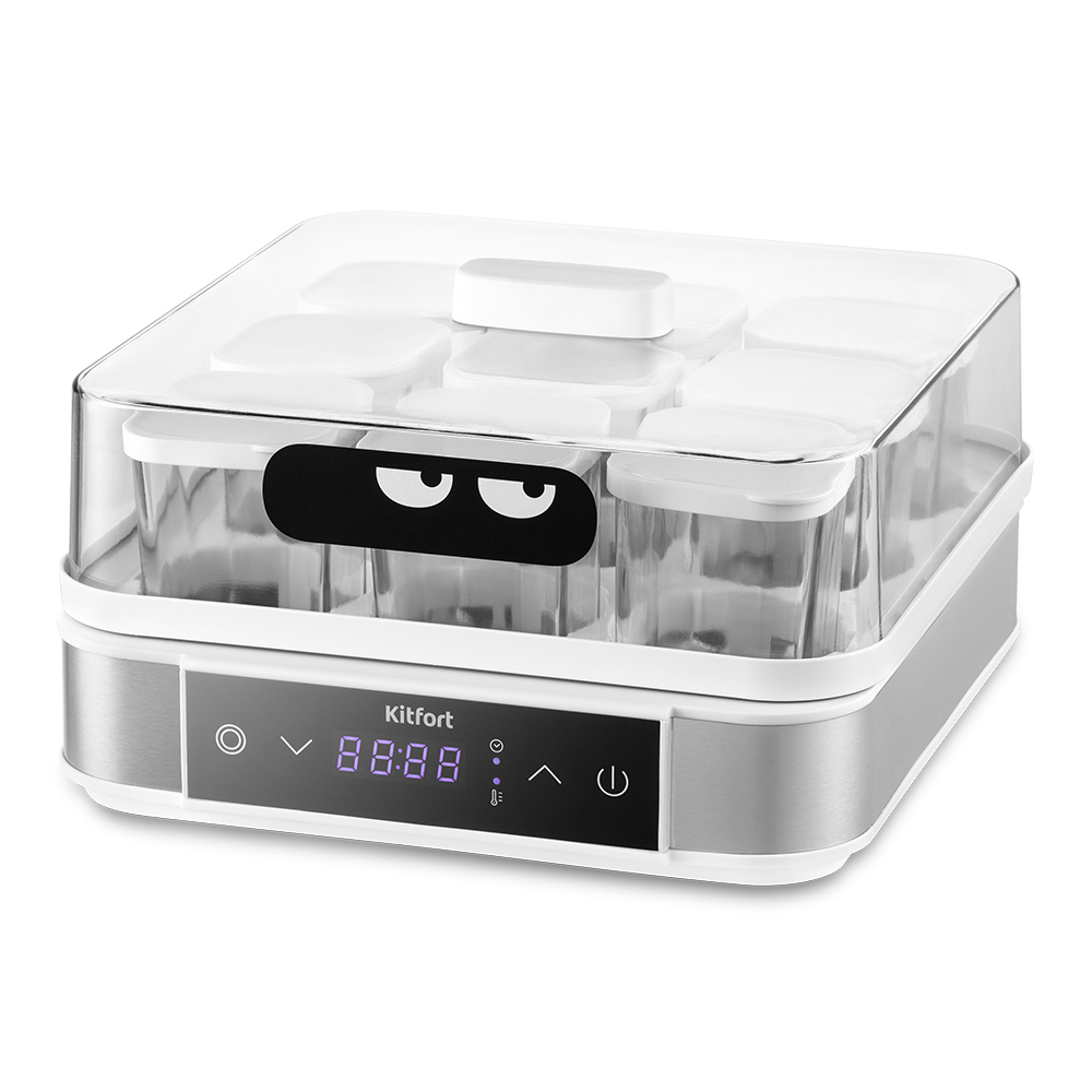 Изображение товара Йогуртница Kitfort КТ-4096 1.53 л 9 чашек серебристая