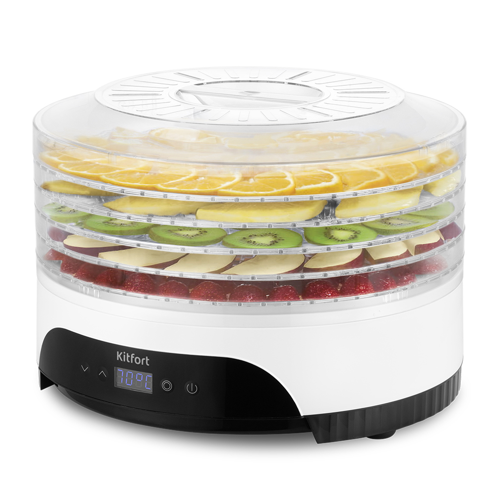 Изображение товара Электрическая сушилка для овощей и фруктов Kitfort КТ-1953 380 Вт 5 ярусов белая