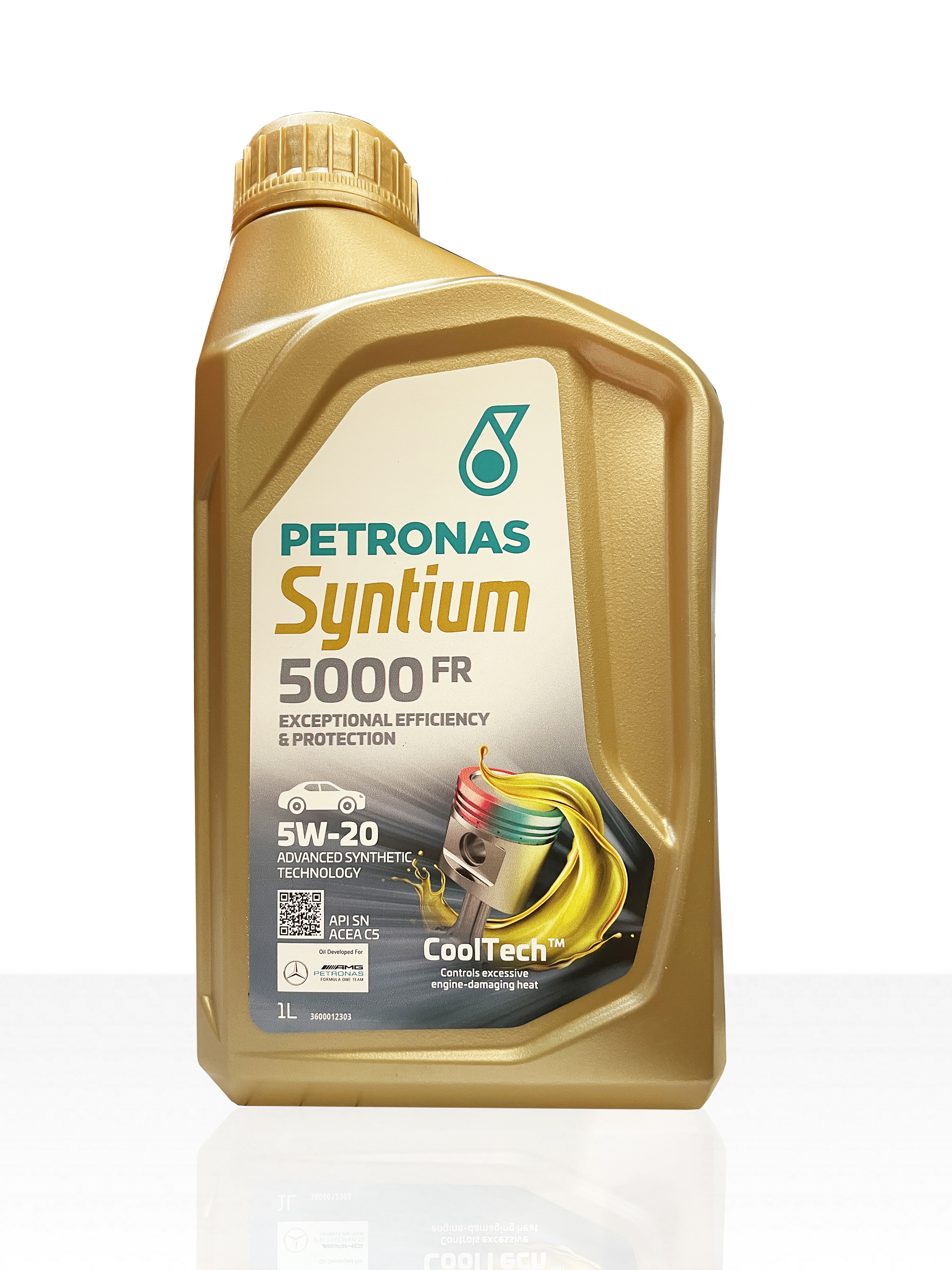 Изображение товара Моторное масло Petronas Syntium 5000 FR синтетическое 5W-20 1 л