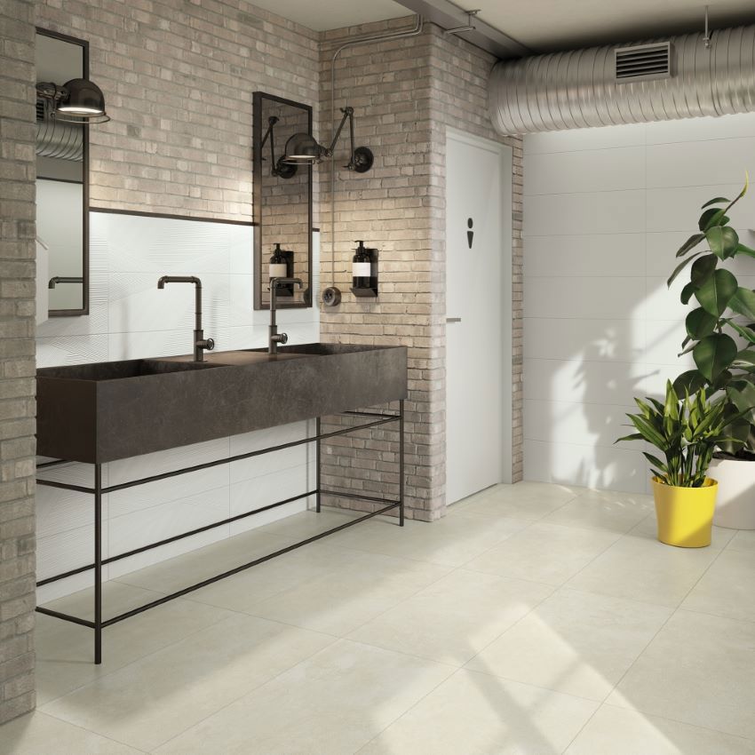 Изображение товара Керамогранит Coliseum gres 45x90см Мальпенса белый для пола и стен