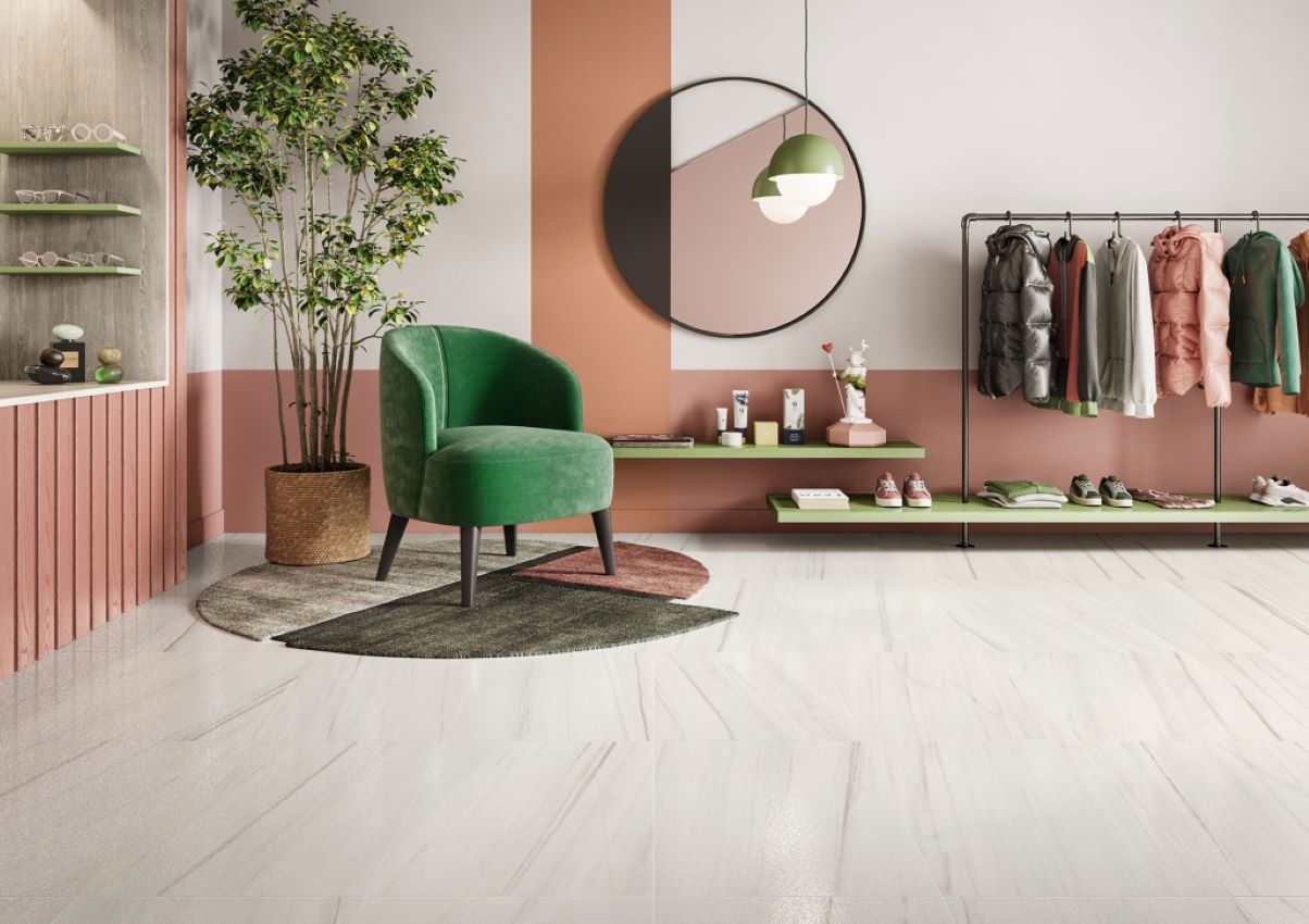 Изображение товара Керамогранит Coliseum gres 610015000413 45х45см 1.215 м² цвет белый, цена за упаковку