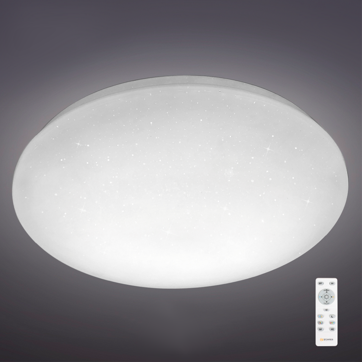 Изображение товара Люстра потолочная светодиодная ESTARES SATURN 25W с пультом и изменением оттенков белого