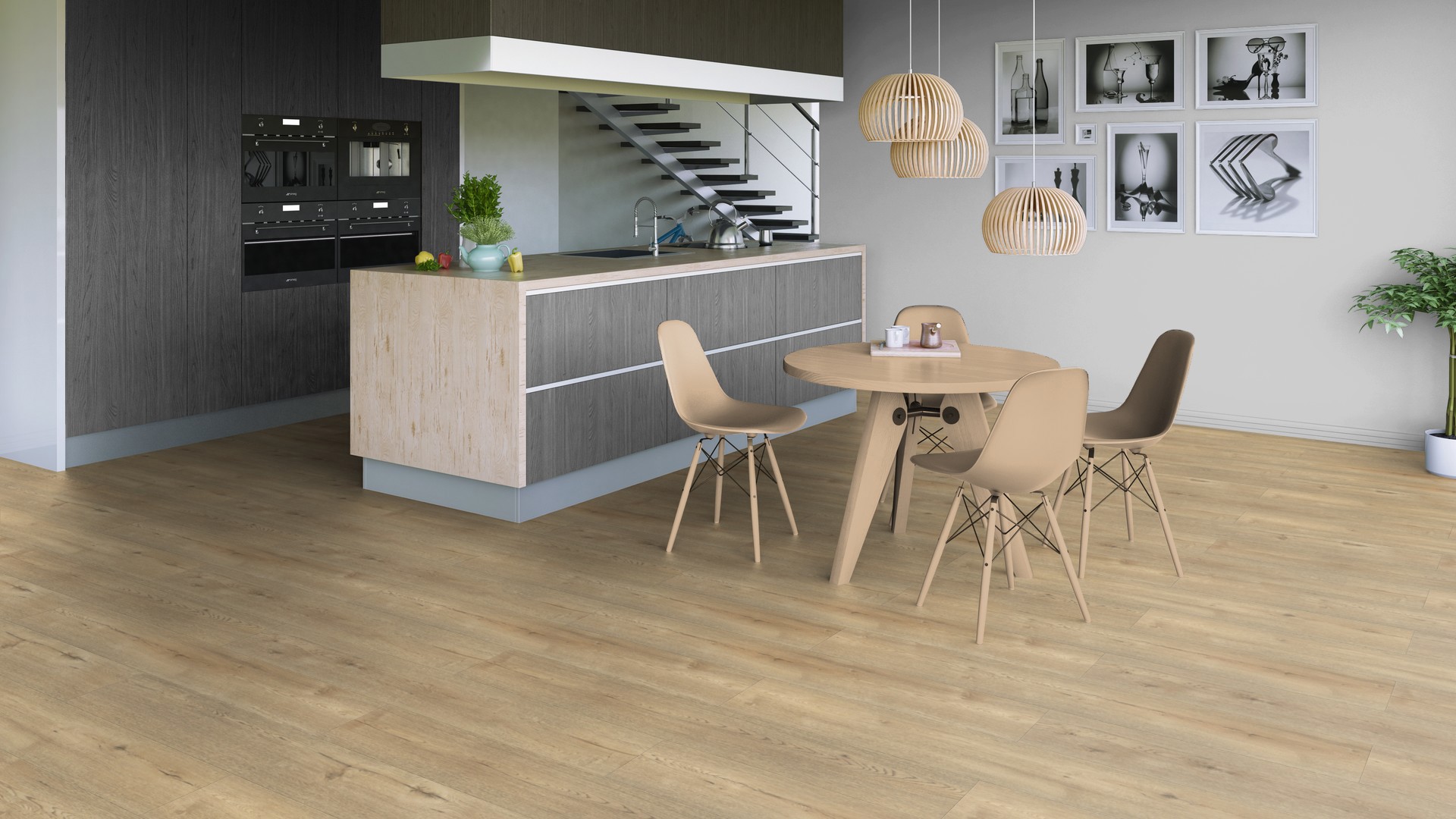 Изображение товара SPC плитка Tarkett Deep House Laura 33 класс толщина 4.60 мм 1.89 м², цена за упаковку