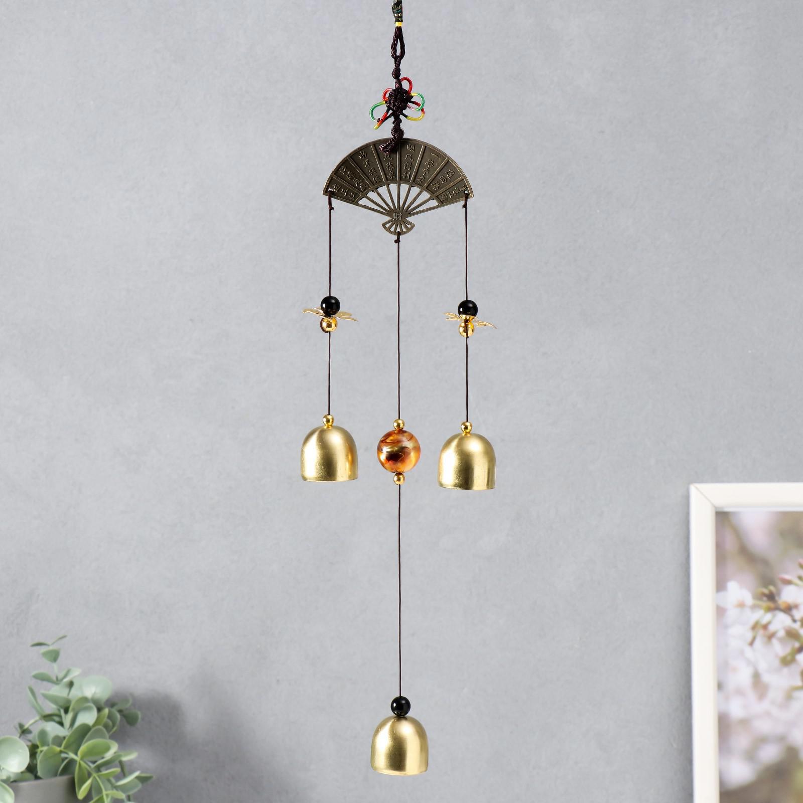 Изображение товара Музыка ветра "Веер" 3 колокольчика 27.5 см