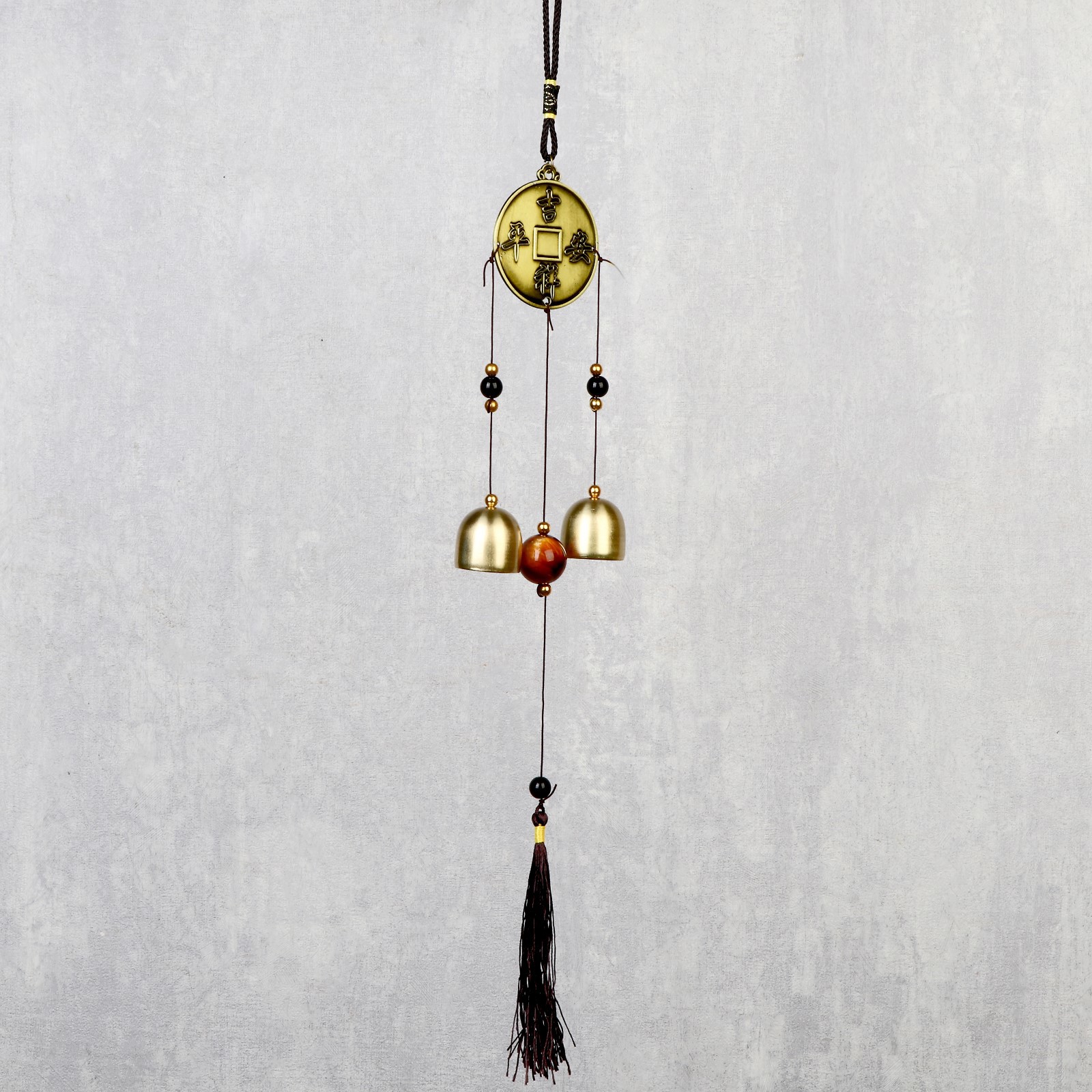 Изображение товара Музыка ветра "Драконы на монете" 2 колокольчика 37 см