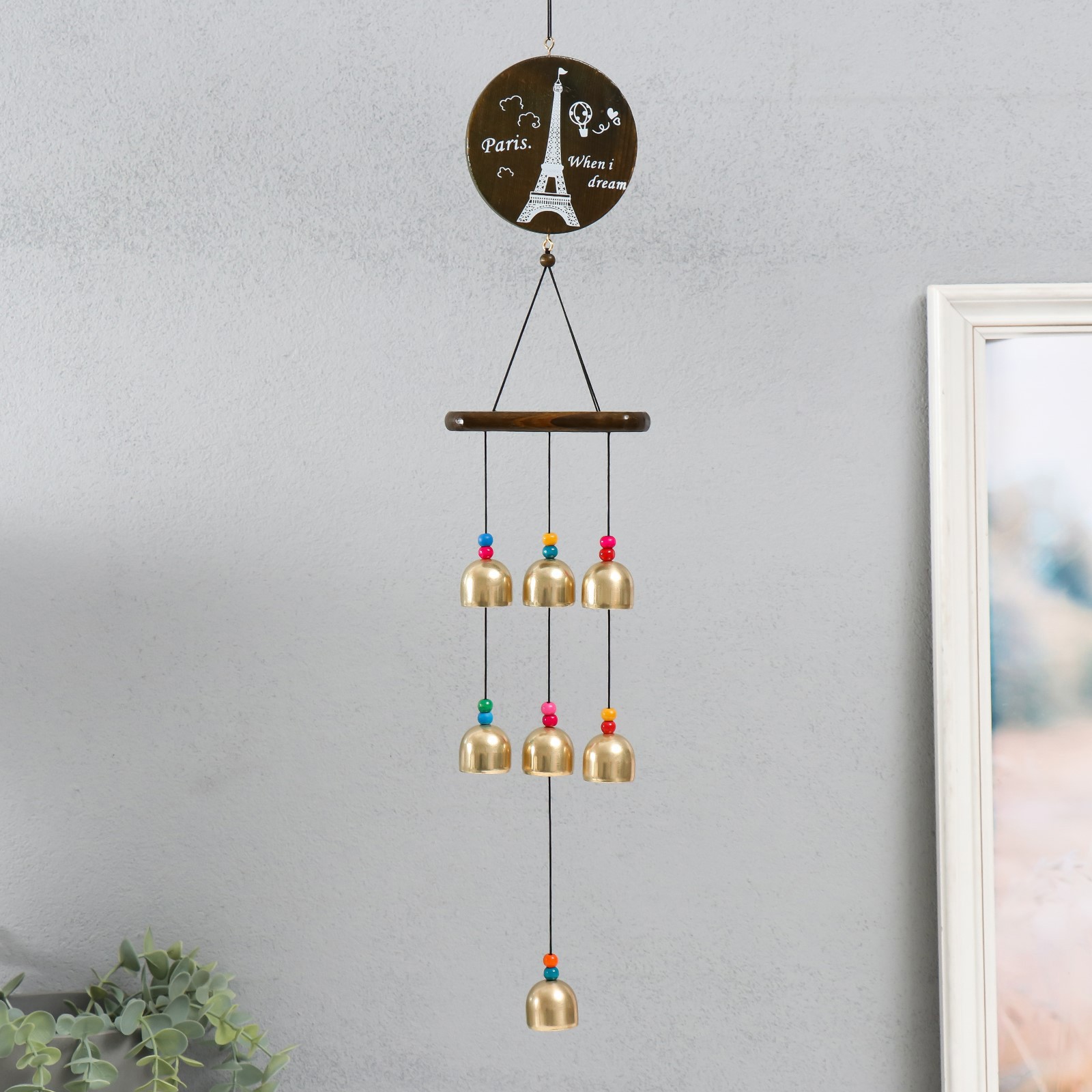Изображение товара Музыка ветра "Эйфелева башня" 7 колокольчиков 60 см
