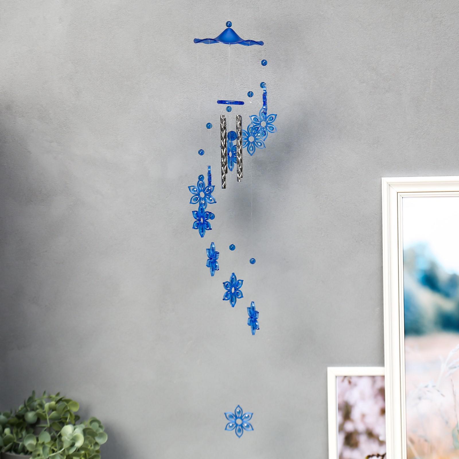 Изображение товара Музыка ветра "Цветок" 4 трубочки+11 фигурок