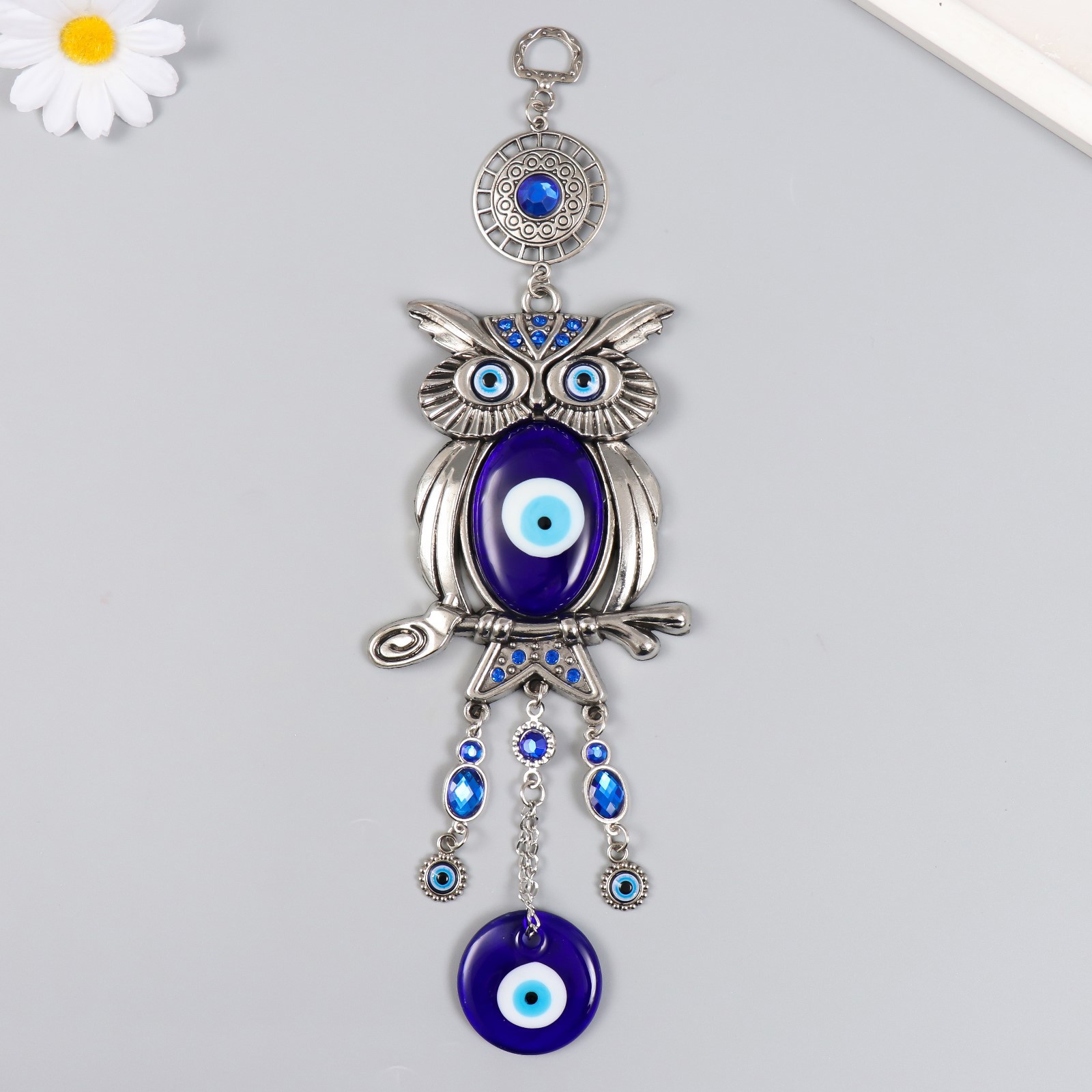 Изображение товара Подвеска от сглаза "Медальон и филин" 29 см