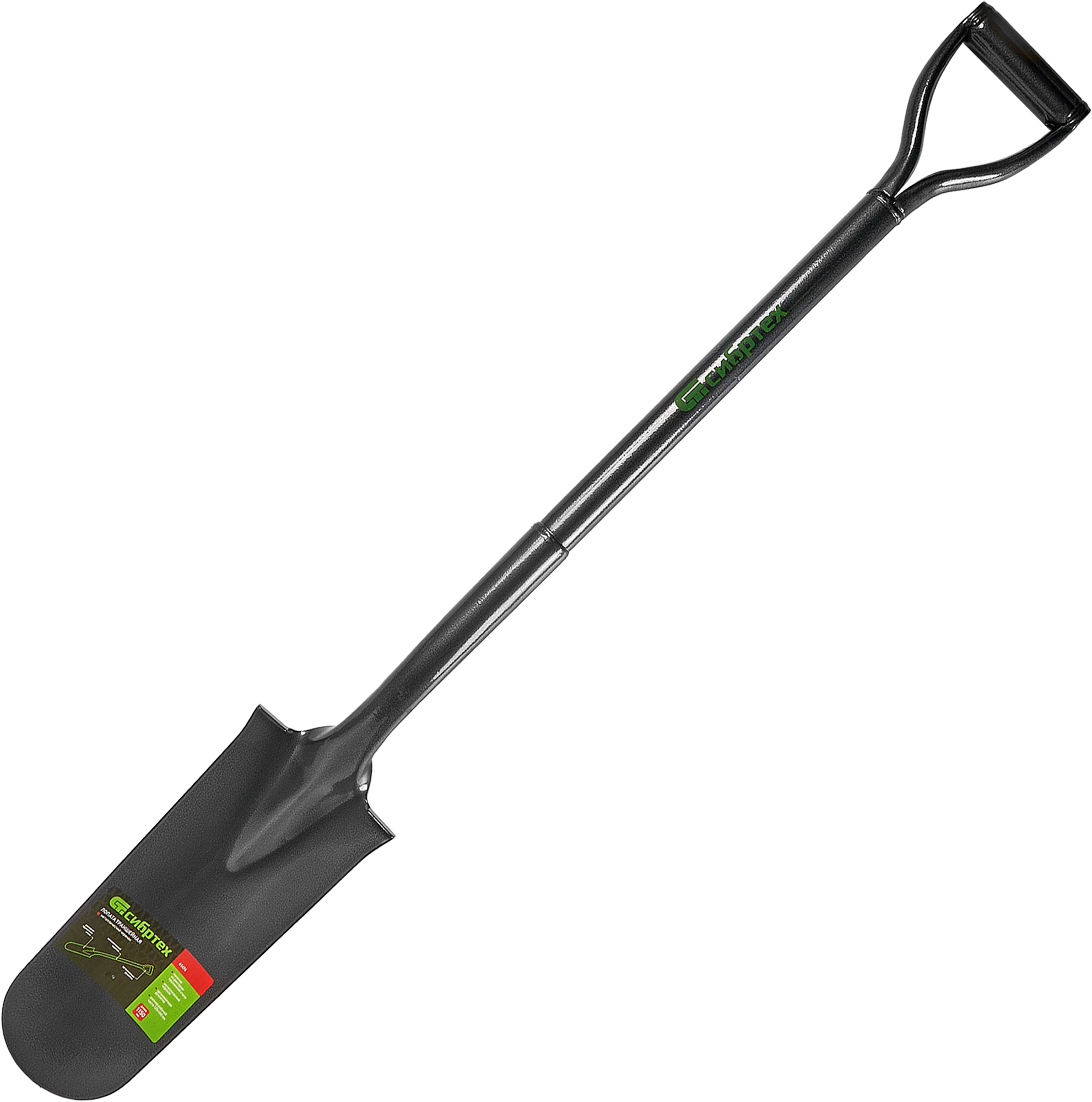 Изображение товара Лопата траншейная Сибртех 115 см сталь с черенком