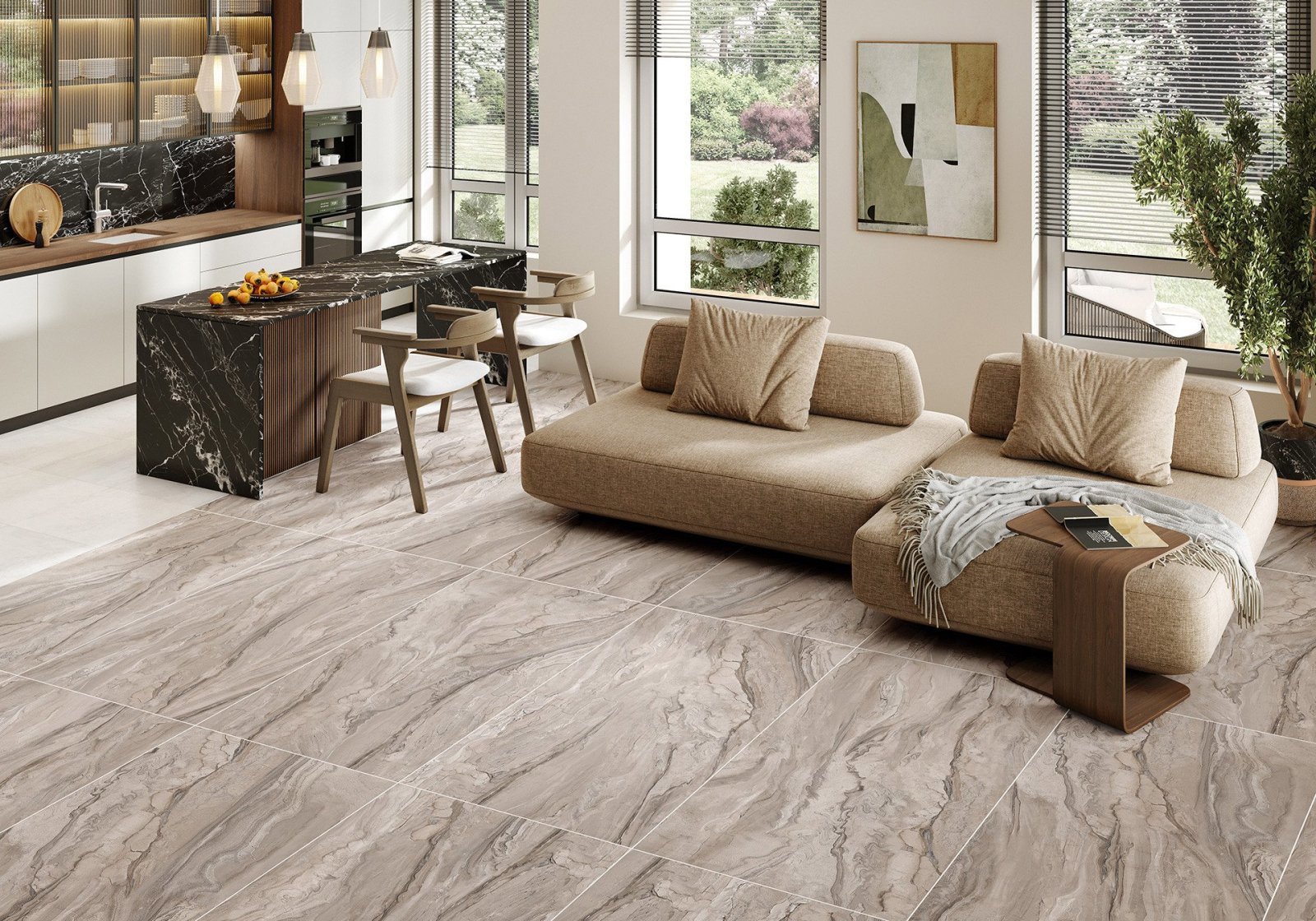 Изображение товара Керамогранит ALMA CERAMICA GFA57ARC40L 57x57 см коричневый