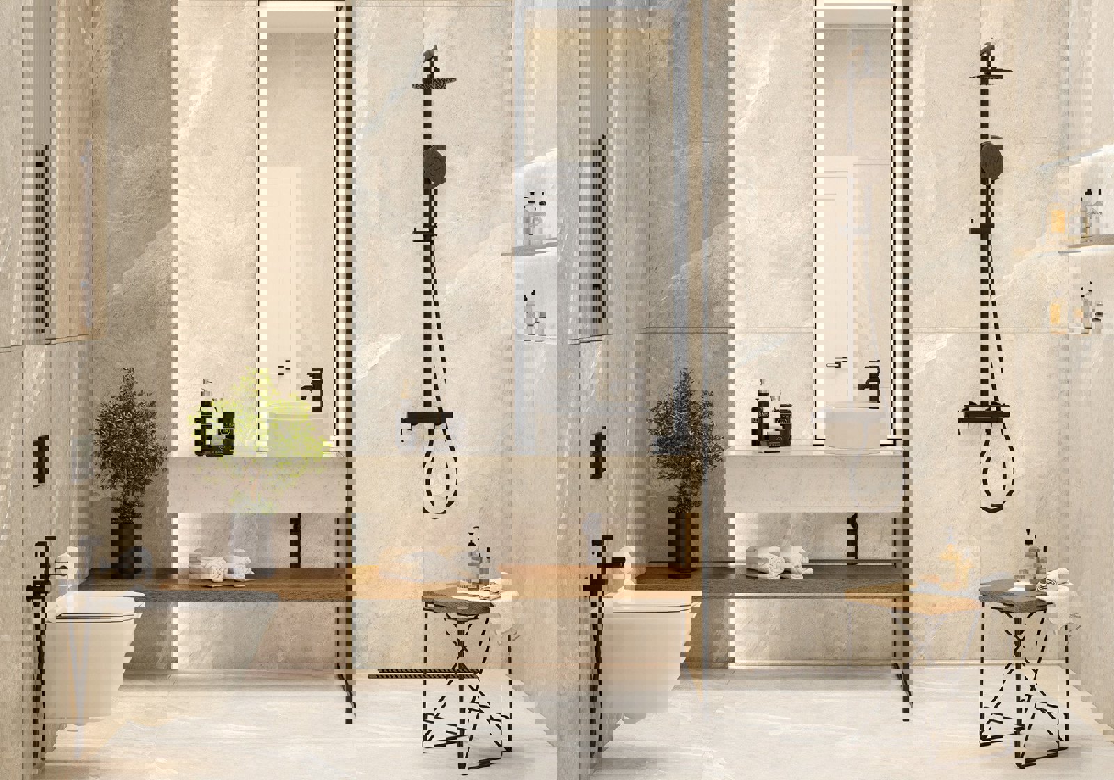 Изображение товара Керамогранит Alma Ceramica GFU57BST04R 57x57 см бежевый 1.62 м²