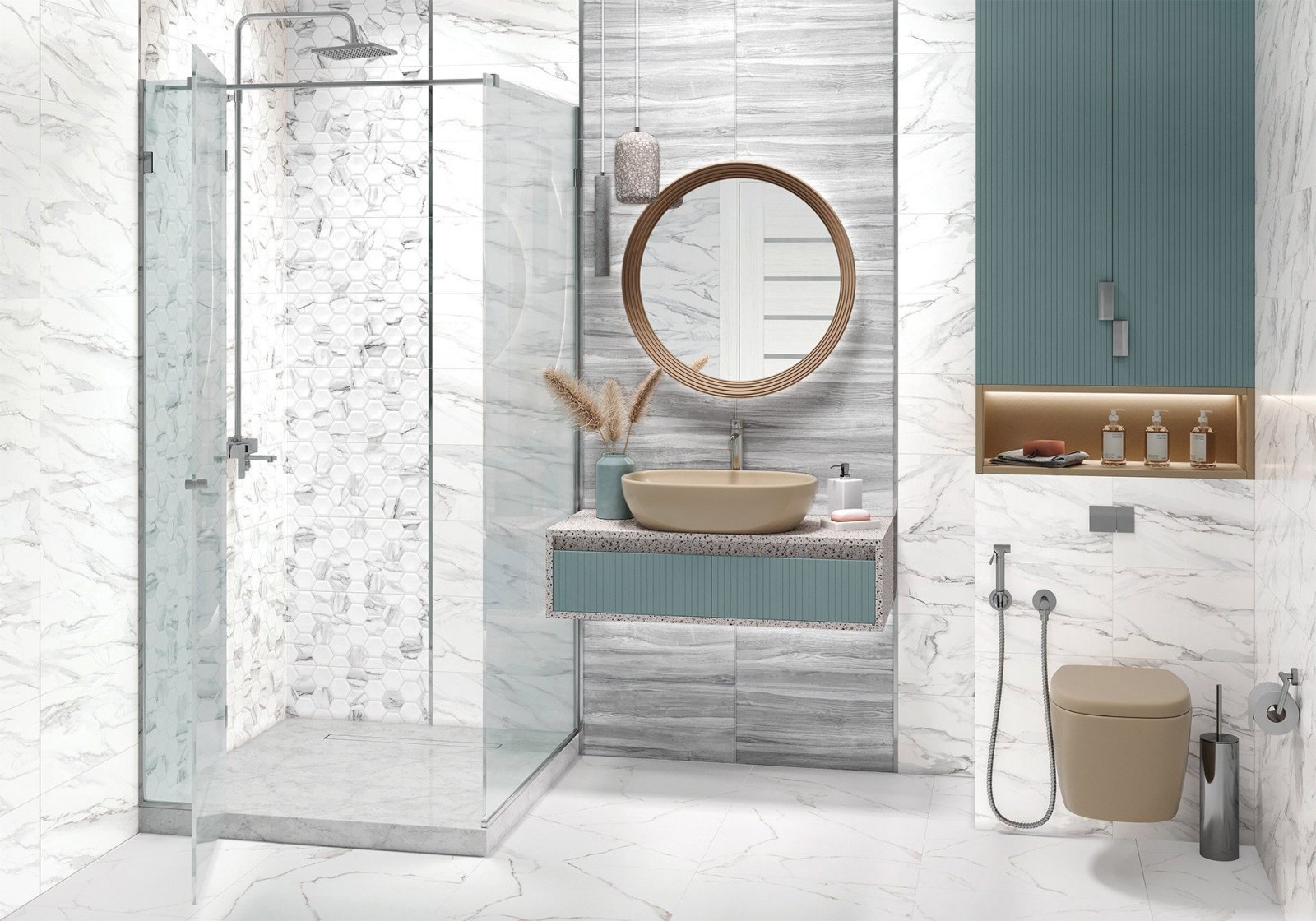Изображение товара Керамогранит Alma ceramica GFU57MRG00R 169 57x57см 1.62 м² цвет белый, цена за упаковку