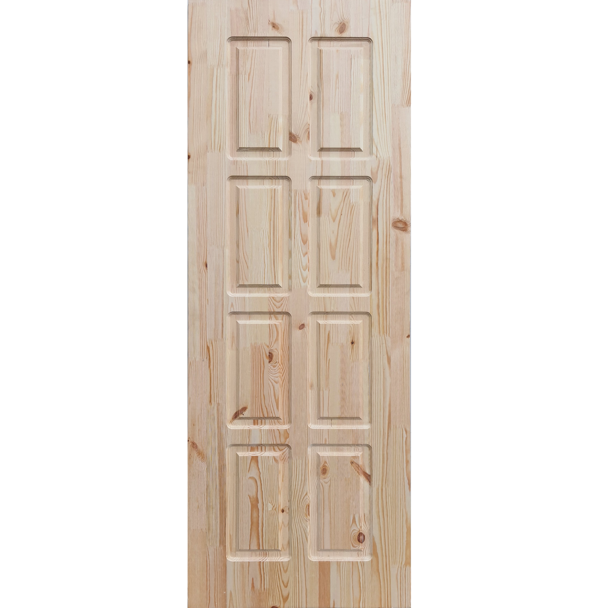 Изображение товара Дверь межкомнатная глухая без замка и петель в комплекте Шоколадка 60x200 см цвет натуральный