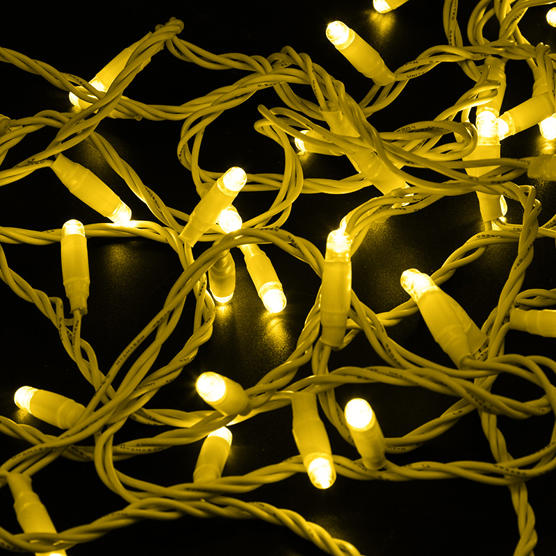 Изображение товара Электрогирлянда комнатная Neon-night 4601004092495 гирлянда 10 м 100 ламп желтый 1 режим работы