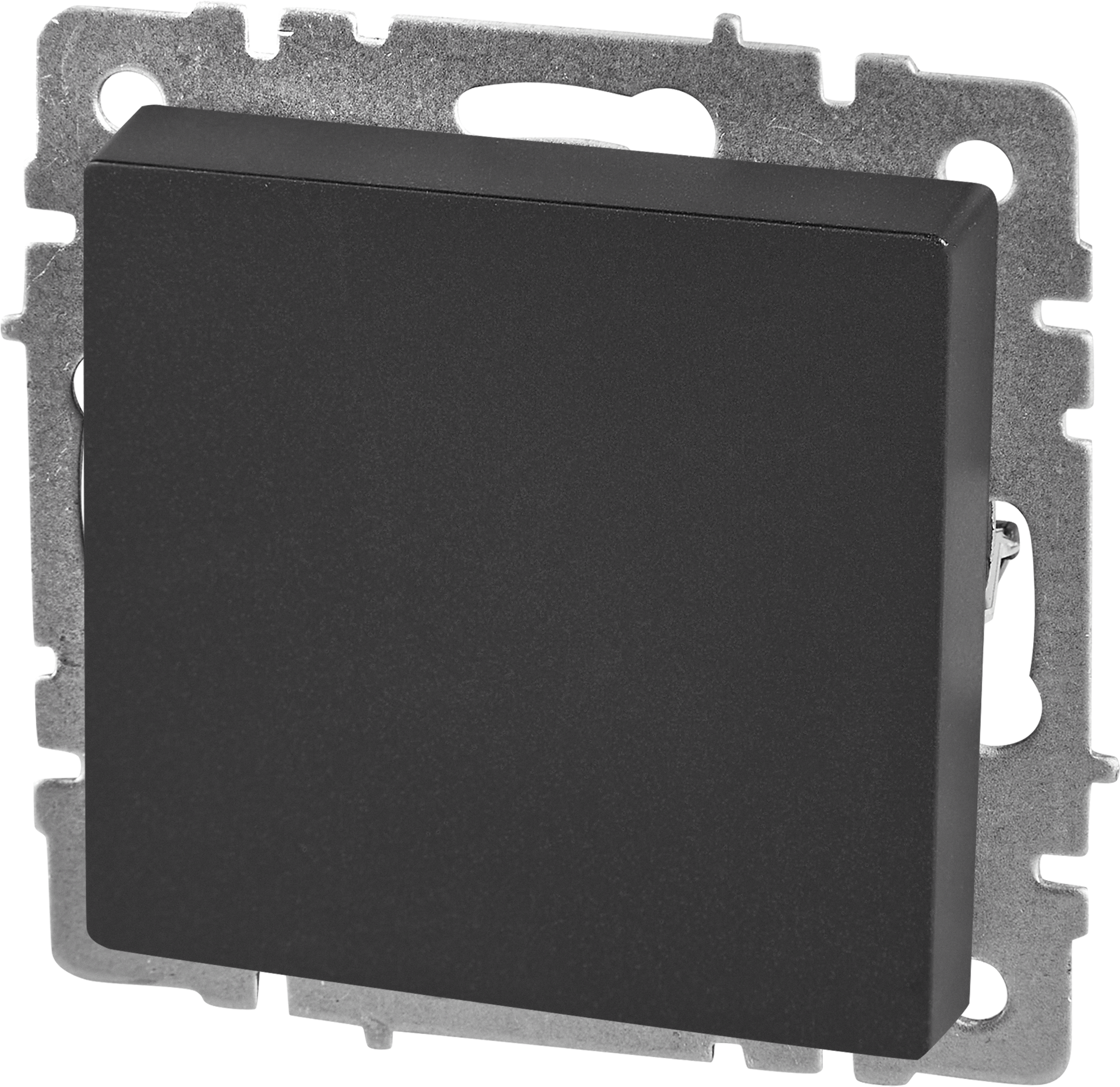 Изображение товара IEK Brite Выключатель встраиваемый самовозвратный 1 клавиша черный