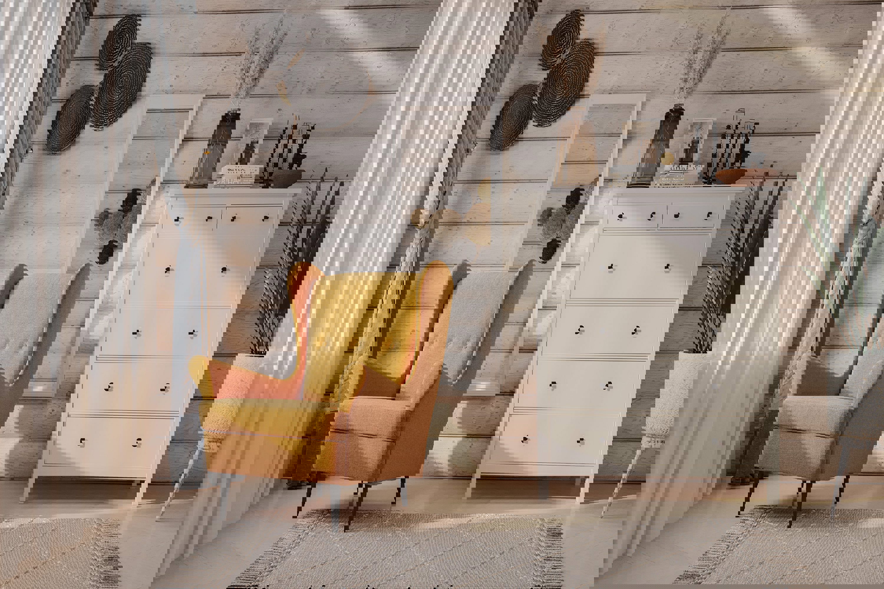 Изображение товара Кресло мягкое Гуд Лакк Тойво жёлто-оранжевый 98x1.01x56 см