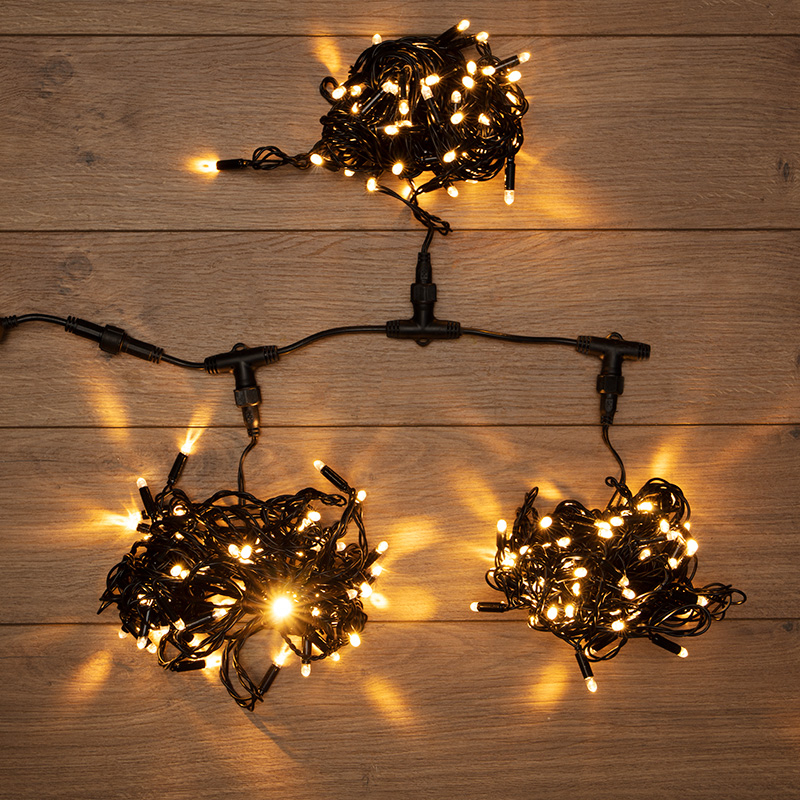 Изображение товара Электрогирлянда универсальная Neon-night 323-316 бахрома 10x10 м 198 ламп теплый белый 1 режим работы