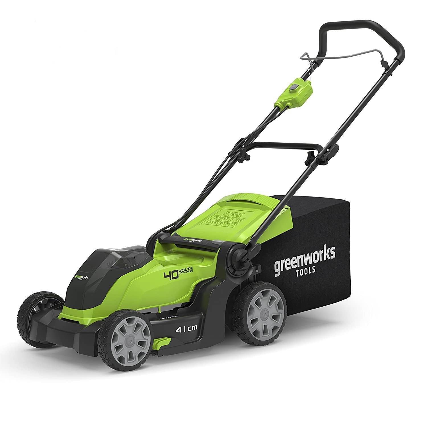 Изображение товара Газонокосилка аккумуляторная Greenworks G40LM41K6 40 см с АКБ и ЗУ