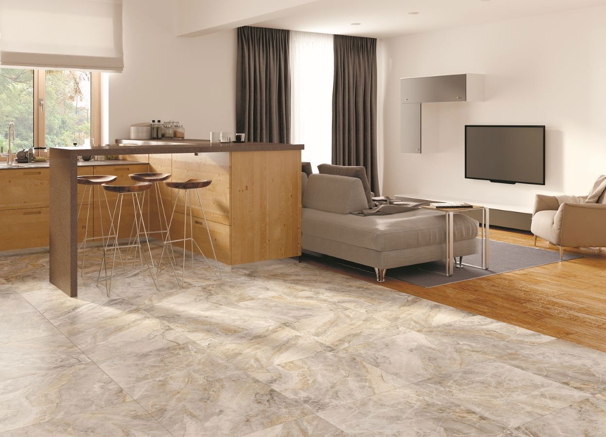 Изображение товара Керамогранит Kerranova 1120286 60x60см Canyon имитация мрамора Breccia Oniciata