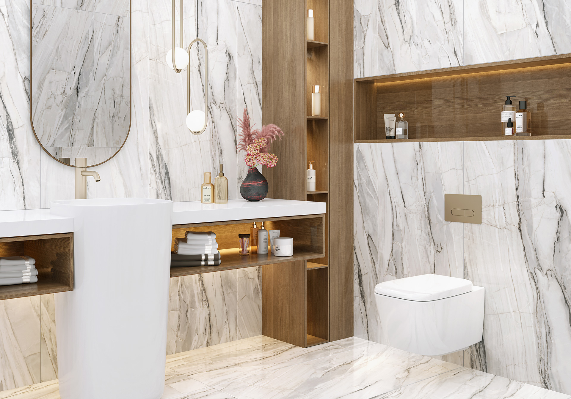 Изображение товара Керамогранит Lcm Espero marmo 60120ESO15P 60x120см 1.44 м² цвет серый, серебристый