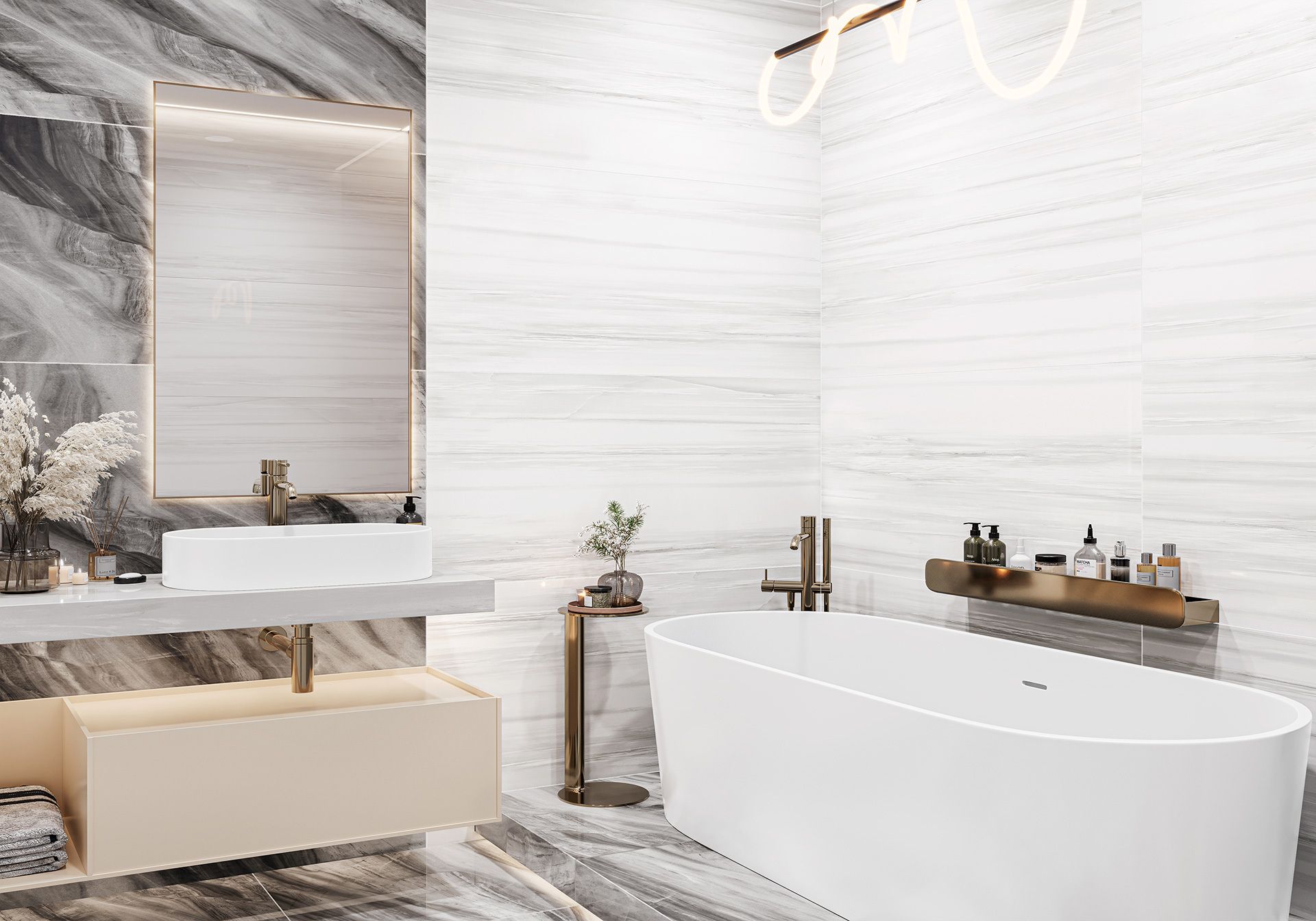 Изображение товара Керамогранит Lcm Florim ice 60120FOM00P 60x120см 1.44 м² цвет белый