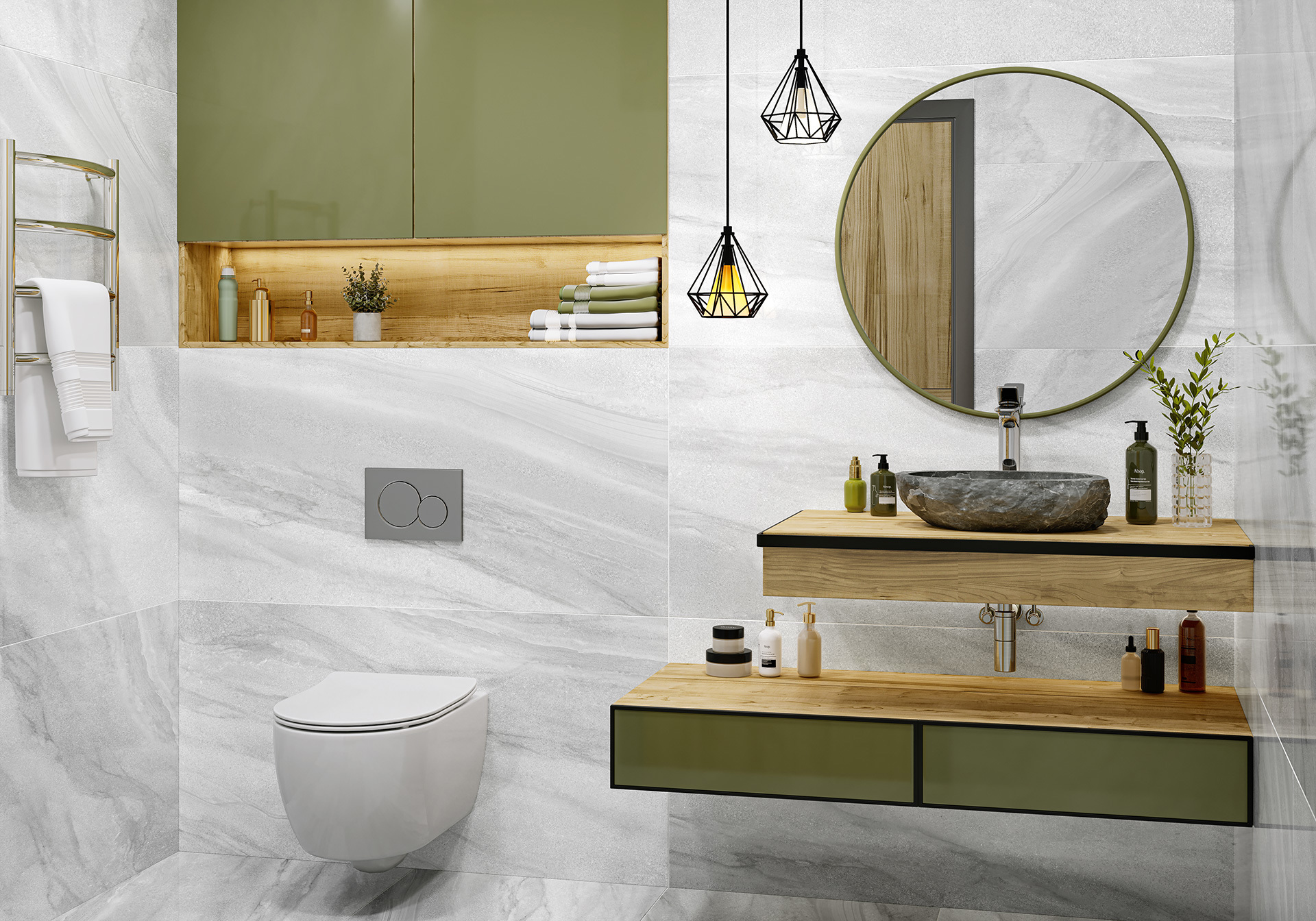 Изображение товара Керамогранит Urban Charm 60x120 см серый с серебристым эффектом