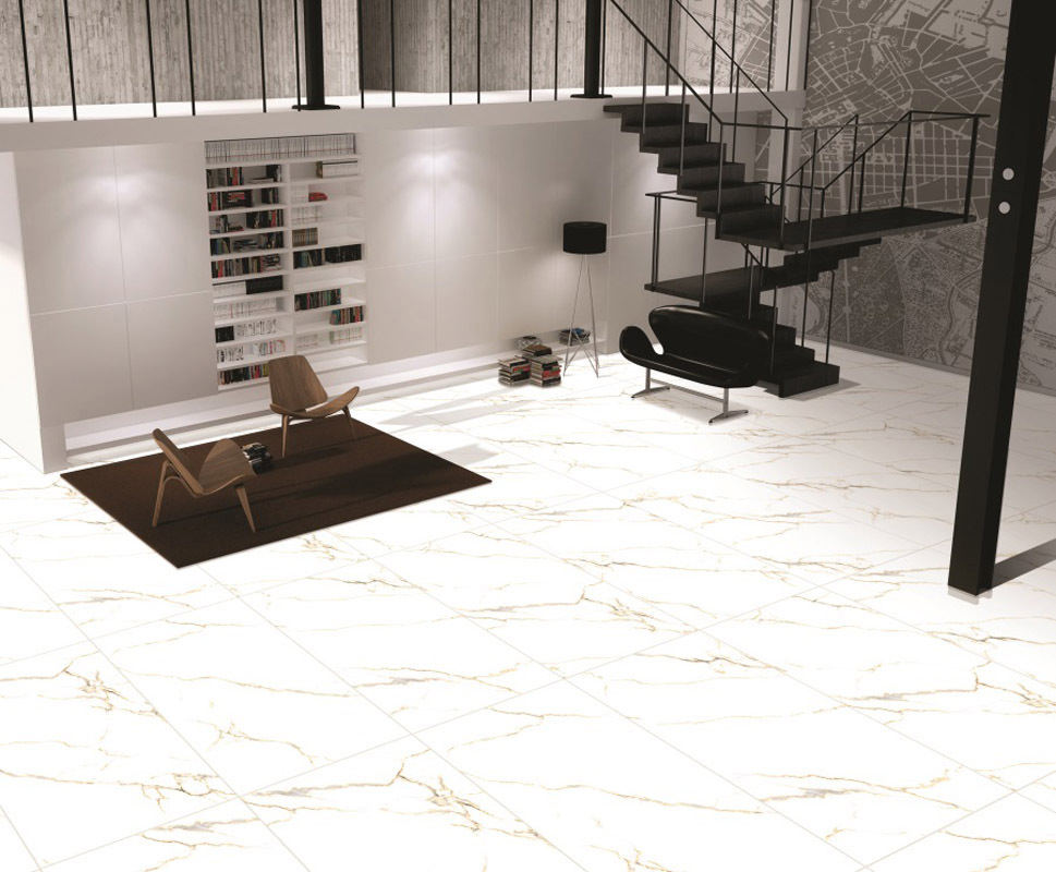 Изображение товара Керамогранит Primavera PR218 120x60см 1.44 м² цвет бежево-белый, цена за упаковку