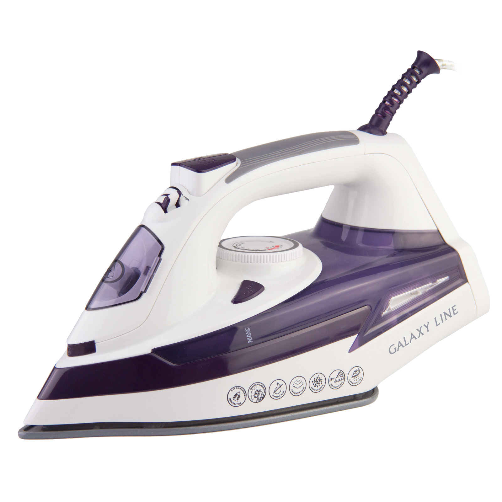 Изображение товара Утюг Galaxy line Gl6106 цвет темно-фиолетовый