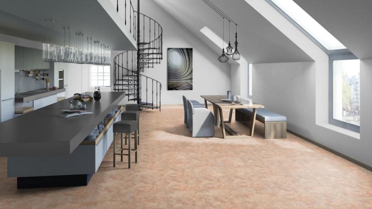 Изображение товара Кварцвиниловая плитка Tarkett Lounge Jaffa 43 класс 3 мм бежевый мраморная