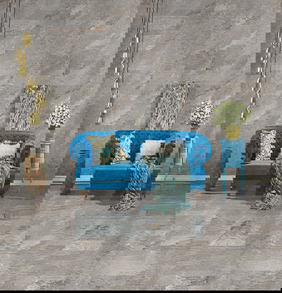 Изображение товара Керамогранит Primavera PR209 60x120 см серый с мраморным эффектом