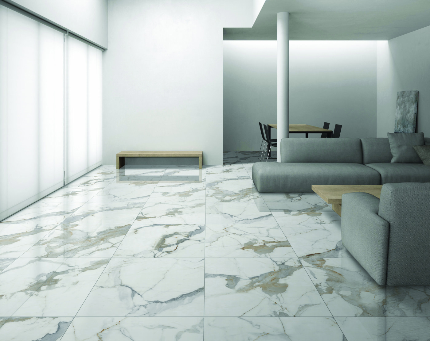 Изображение товара Керамогранит Primavera PR130 60x60 см белый полированный 1.44 м²