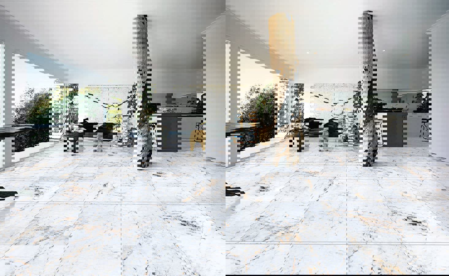 Изображение товара Керамогранит Primavera PR116 60x60 см мраморный синий для пола и стен