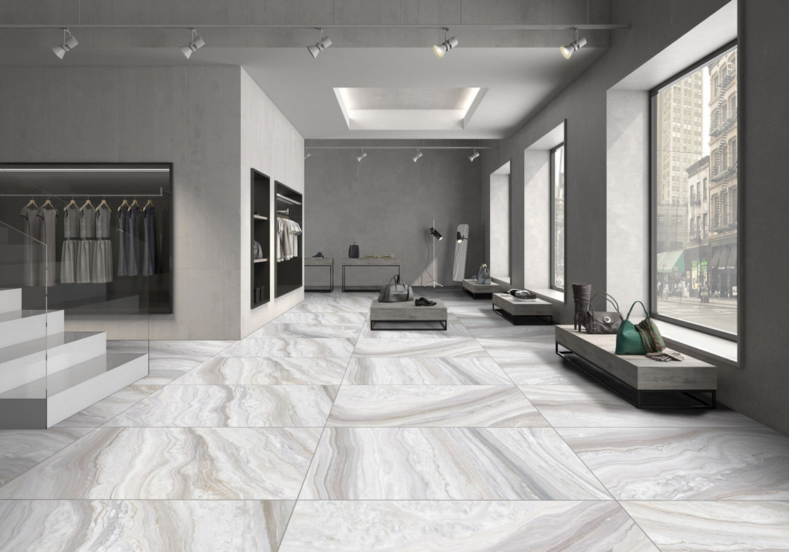 Изображение товара Керамогранит Primavera SR202 120x60 см серого цвета, глазурованный, морозостойкий