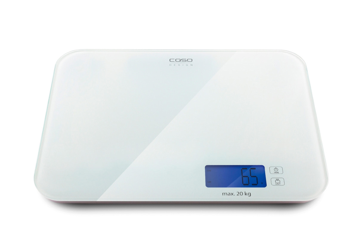Изображение товара Электронные весы Caso 126024 до 20 кг стекло белые с дисплеем