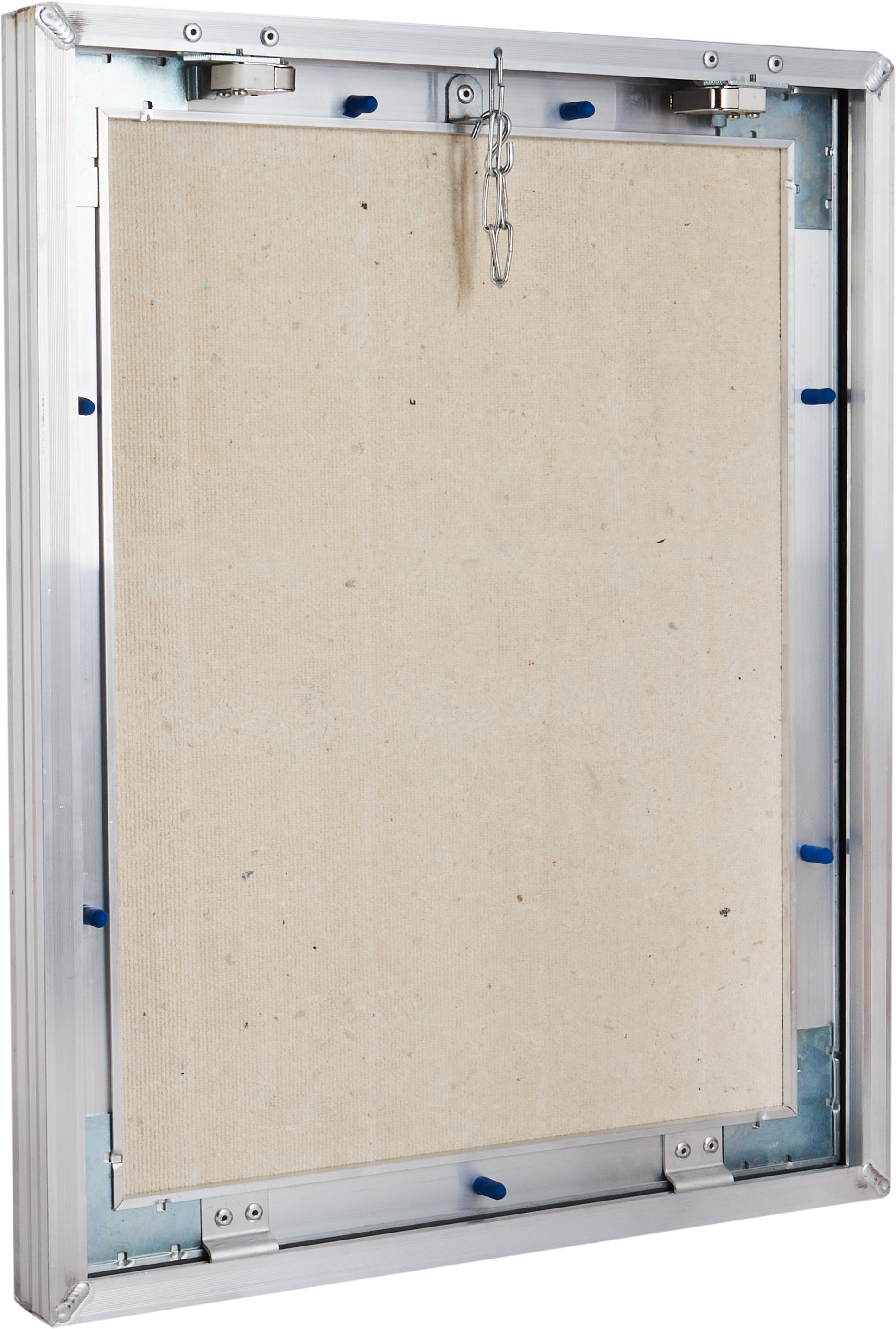 Изображение товара Люк скрытого типа PROMLYUK Сигма алюминий 30x40 см с цепочкой и магнитным замком